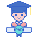 external phd-university-flaticons-lineal-color-flat-icons icon