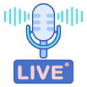 external podcast-live-streaming-flaticons-lineal-color-flat-icons-2 icon