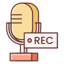 external recording-studio-music-flaticons-lineal-color-flat-icons-2 icon