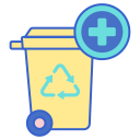 external recycle-bin-recycling-center-flaticons-lineal-color-flat-icons icon