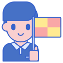external referee-soccer-flaticons-lineal-color-flat-icons icon
