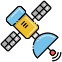 external satellite-press-and-media-flaticons-lineal-color-flat-icons icon