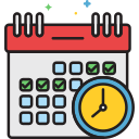 external schedule-contact-us-flaticons-lineal-color-flat-icons icon