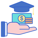 external scholarship-university-flaticons-lineal-color-flat-icons icon