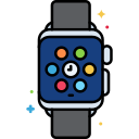 external smartwatch-devices-flaticons-lineal-color-flat-icons icon