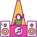 external stage-edm-flaticons-lineal-color-flat-icons-3 icon