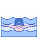 external swimmer-water-sports-flaticons-lineal-color-flat-icons-3 icon