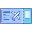 external tickets-digital-nomading-relocation-flaticons-lineal-color-flat-icons icon