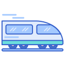 external train-winter-travel-flaticons-lineal-color-flat-icons-3 icon