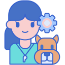 external trainer-emergency-services-flaticons-lineal-color-flat-icons icon