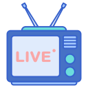 external tv-live-streaming-flaticons-lineal-color-flat-icons-3 icon