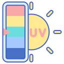 external uv-index-weather-flaticons-lineal-color-flat-icons-2 icon