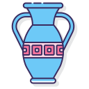 external vase-museum-flaticons-lineal-color-flat-icons-5 icon