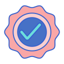 external verified-live-streaming-flaticons-lineal-color-flat-icons-2 icon