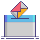 external voting-box-politics-flaticons-lineal-color-flat-icons icon