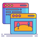 external web-programming-internet-marketing-flaticons-lineal-color-flat-icons icon