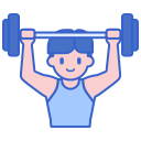 external weight-lifting-gamification-flaticons-lineal-color-flat-icons icon