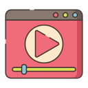 external youtube-video-production-flaticons-lineal-color-flat-icons-3 icon