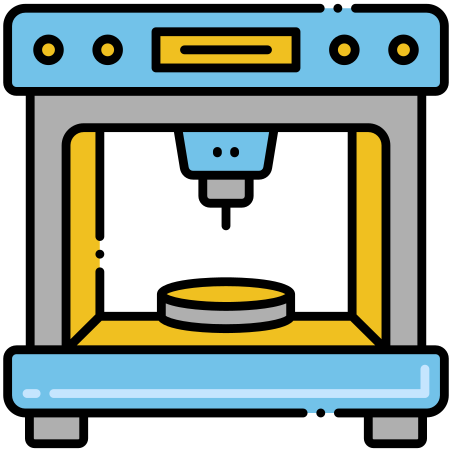 3d Printer icon in Flaticons Lineal Color Style