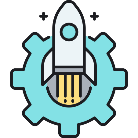 Launch icon in Flaticons Lineal Color Style