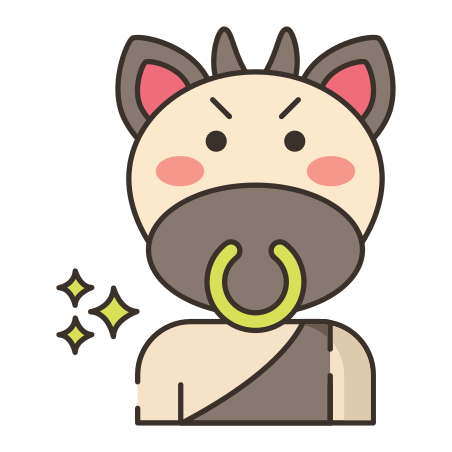 Minotaur icon in Flaticons Lineal Color Style