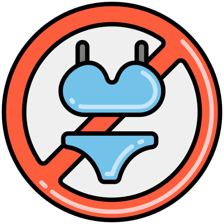 Nude Beach icon in Flaticons Lineal Color Style
