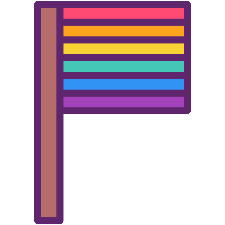 Pride Parade icon in Flaticons Lineal Color Style