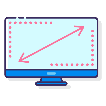 Resolution icon in Flaticons Lineal Color Style