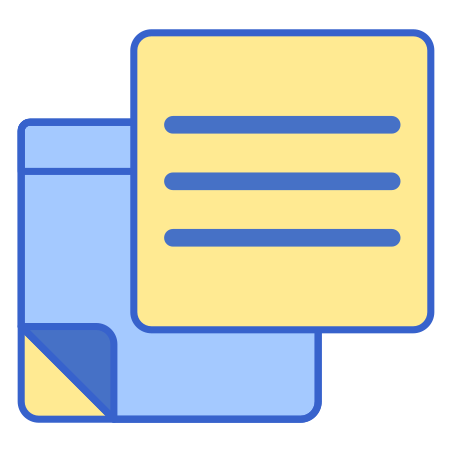 Sticky Note icon in Flaticons Lineal Color Style