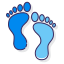 external-footsteps-anatomy-flaticons-lineal-color-flat-icons-3