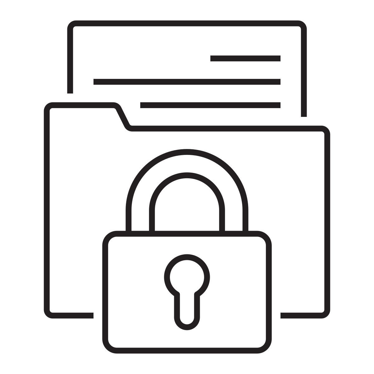 dossier confidentiel icon