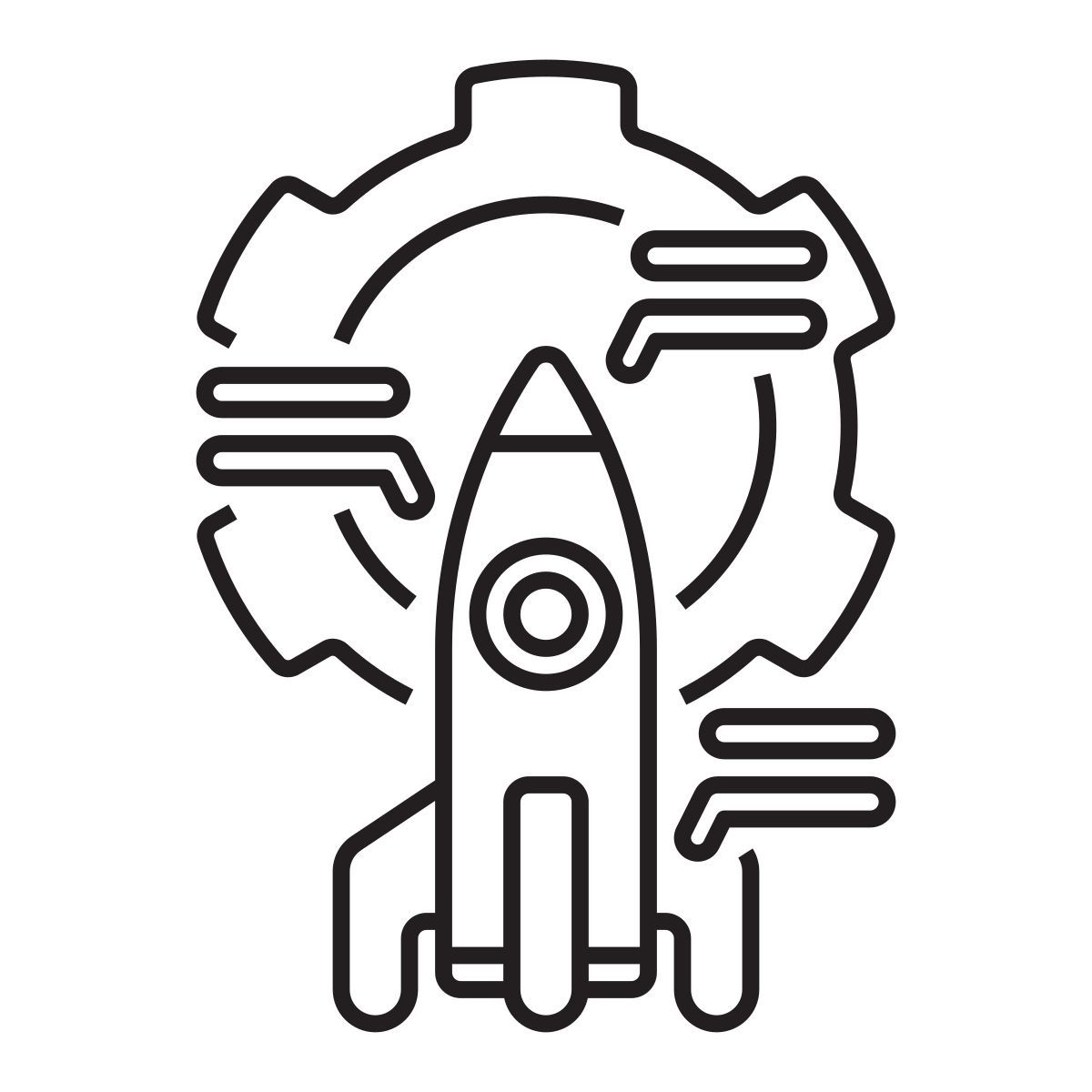 Gestartete Rakete icon