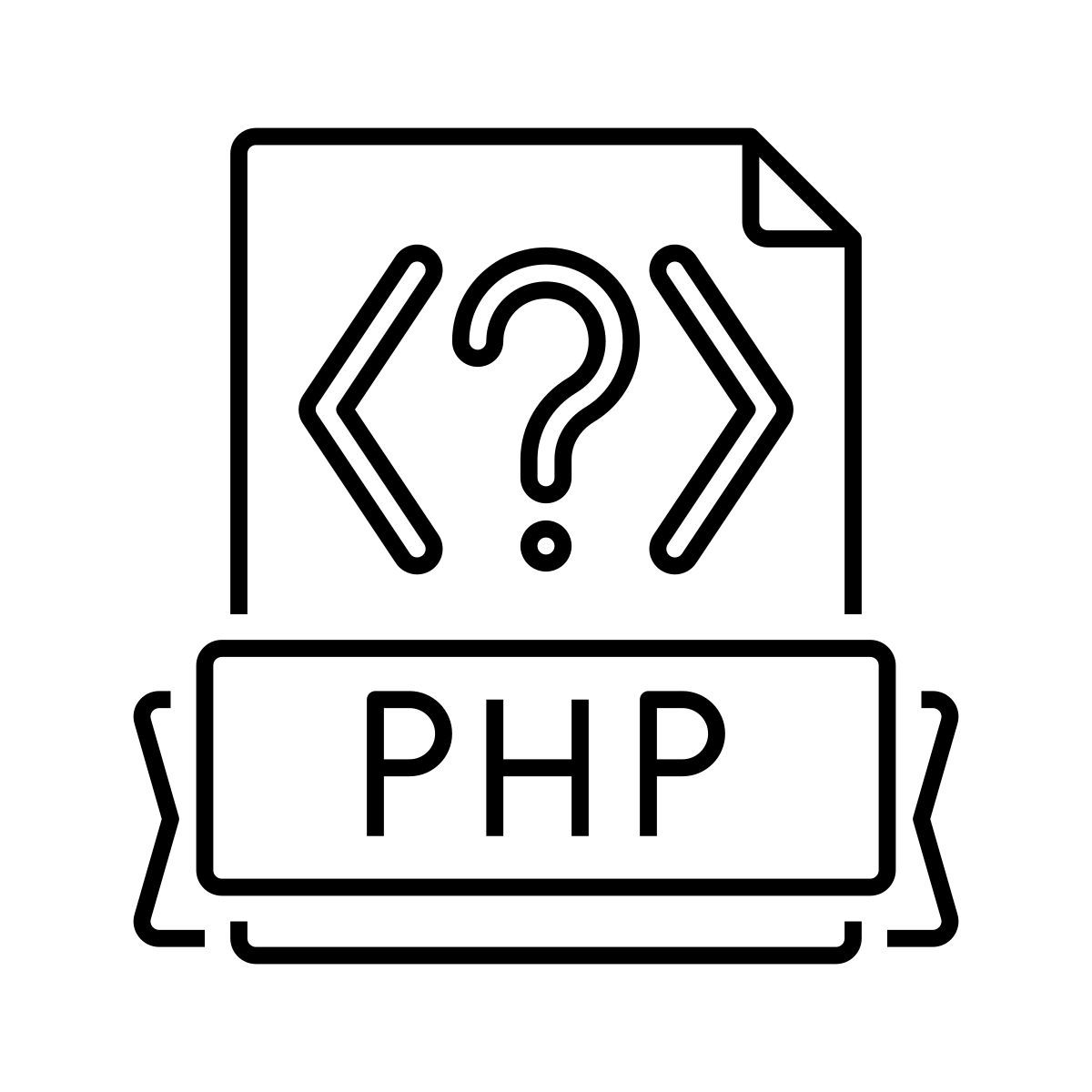 php code icon