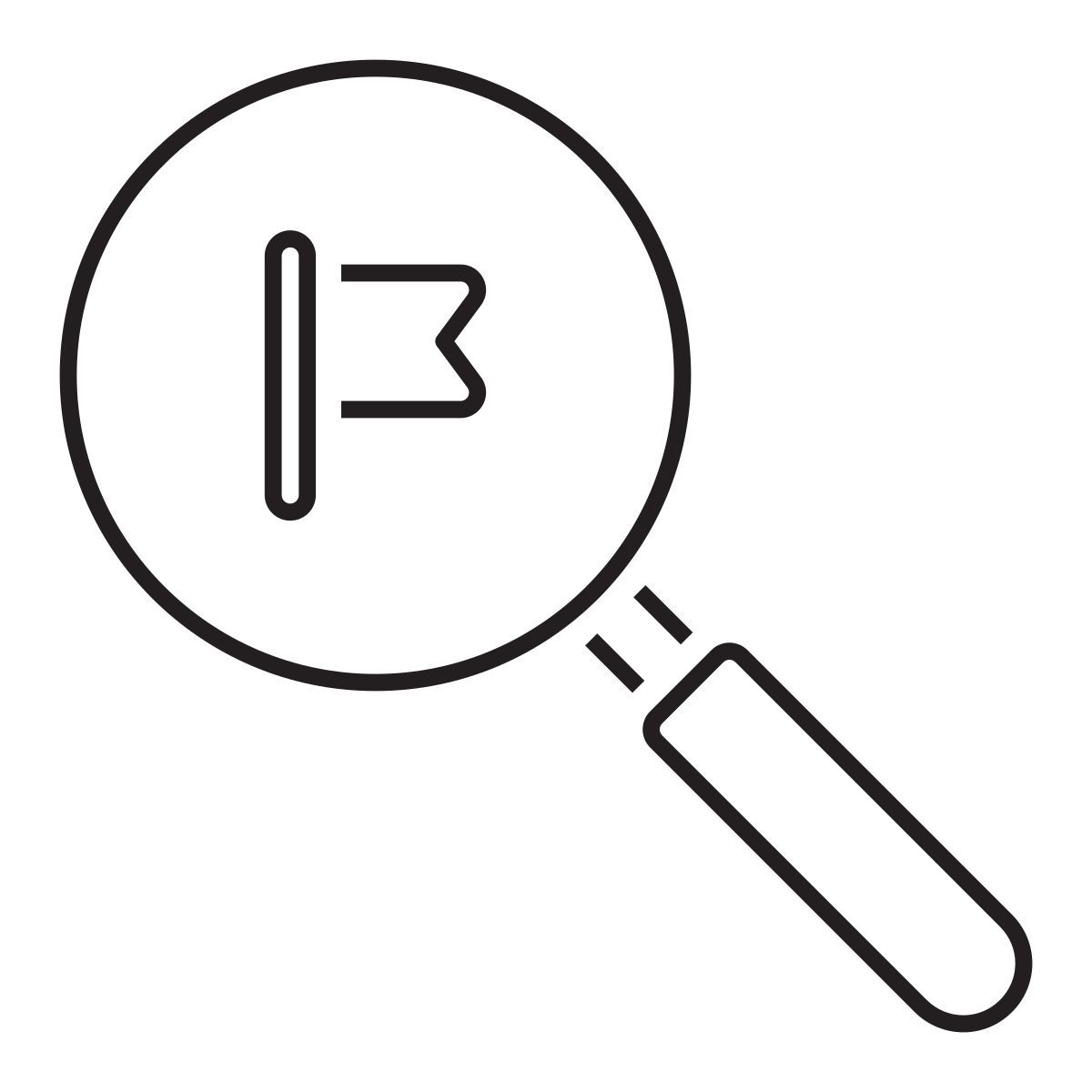 emplacement de recherche icon