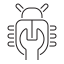 external bug-report-game-development-flaticons-lineal-flat-icons icon