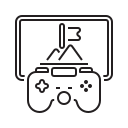 external adventure-game-game-development-flaticons-lineal-flat-icons icon
