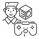 external artist-game-development-flaticons-lineal-flat-icons-2 icon