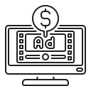 external revenue-live-streaming-flaticons-lineal-flat-icons icon