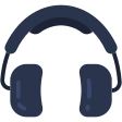 external headphones-hipster-flat-freebicons-juicy-fish icon