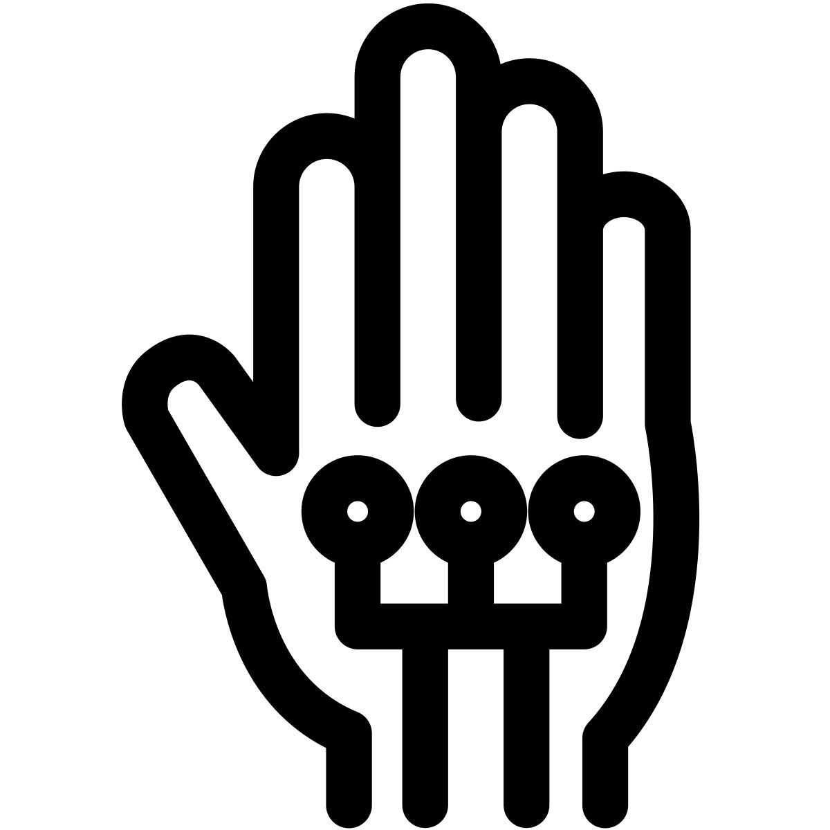 wired glove icon