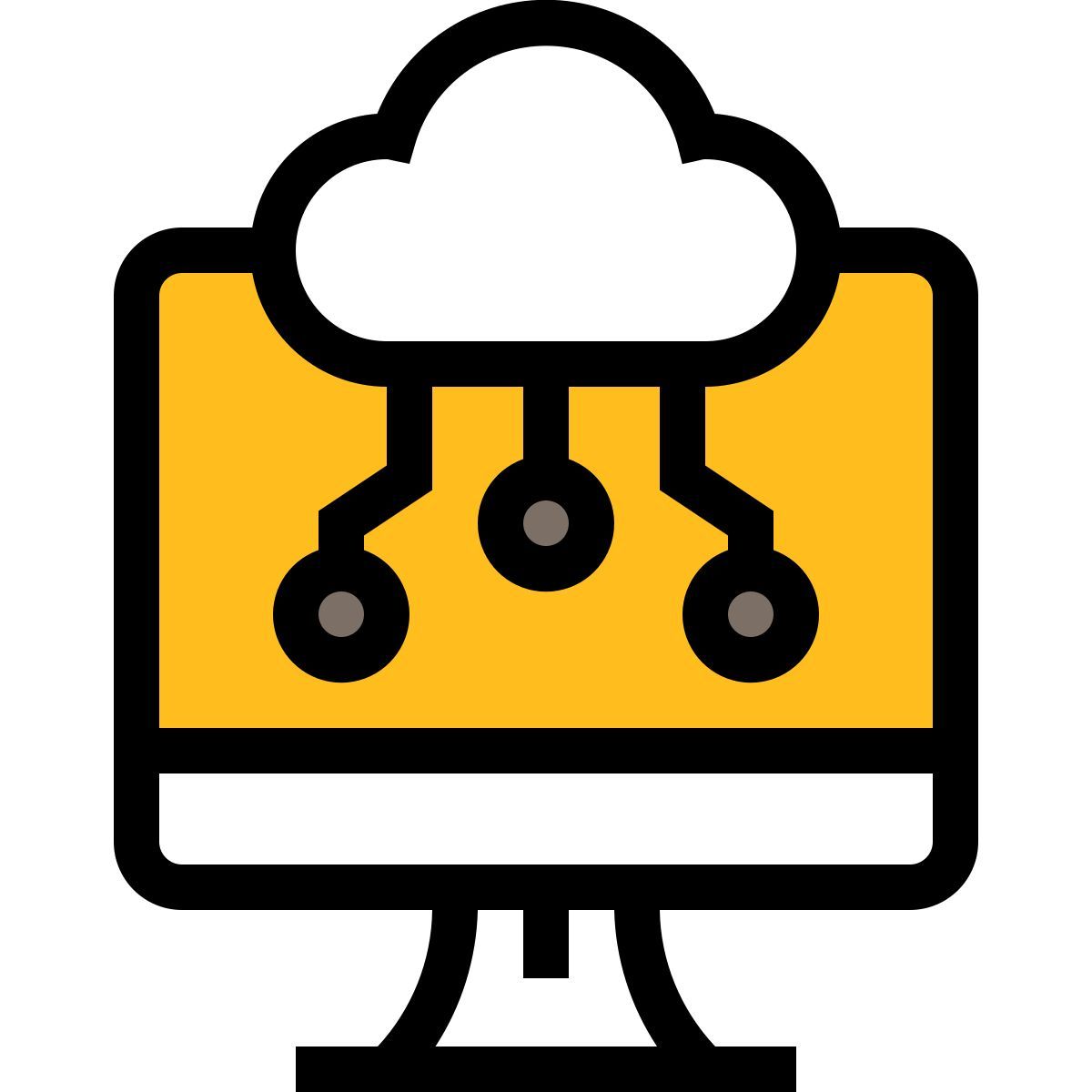 computer cloud icon