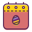 external calendar-easter-funky-outlines-amoghdesign icon