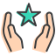 external hands-ramadan-funky-outlines-amoghdesign icon