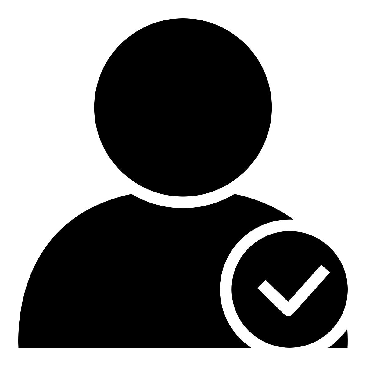 profile check icon