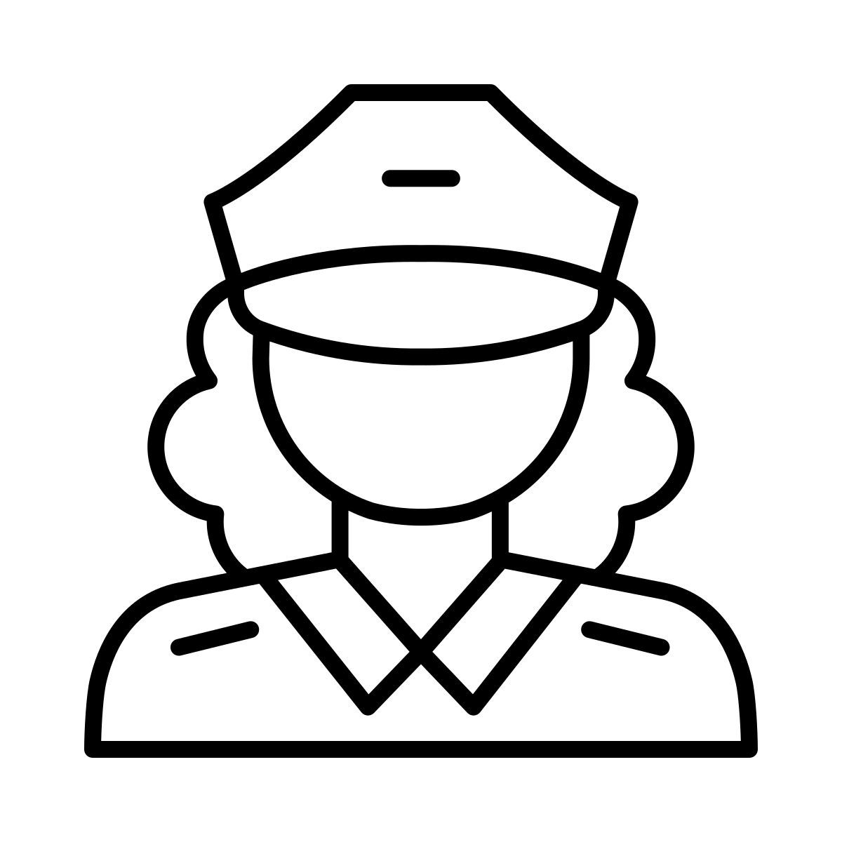 mujer policía icon