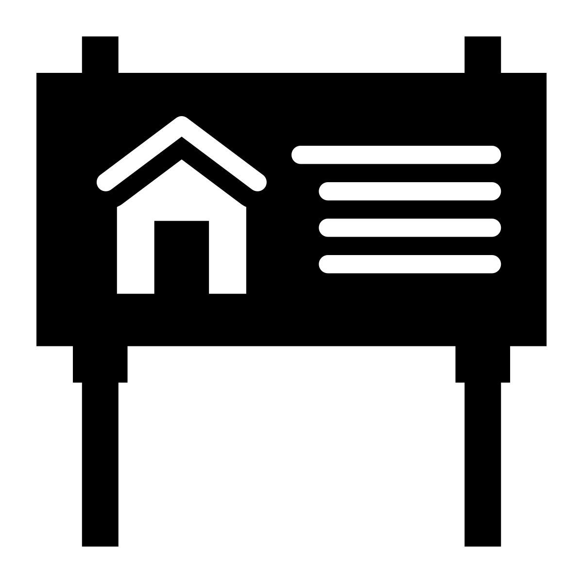 external billboard real estate (glyph) glyph andi nur abdillah icon