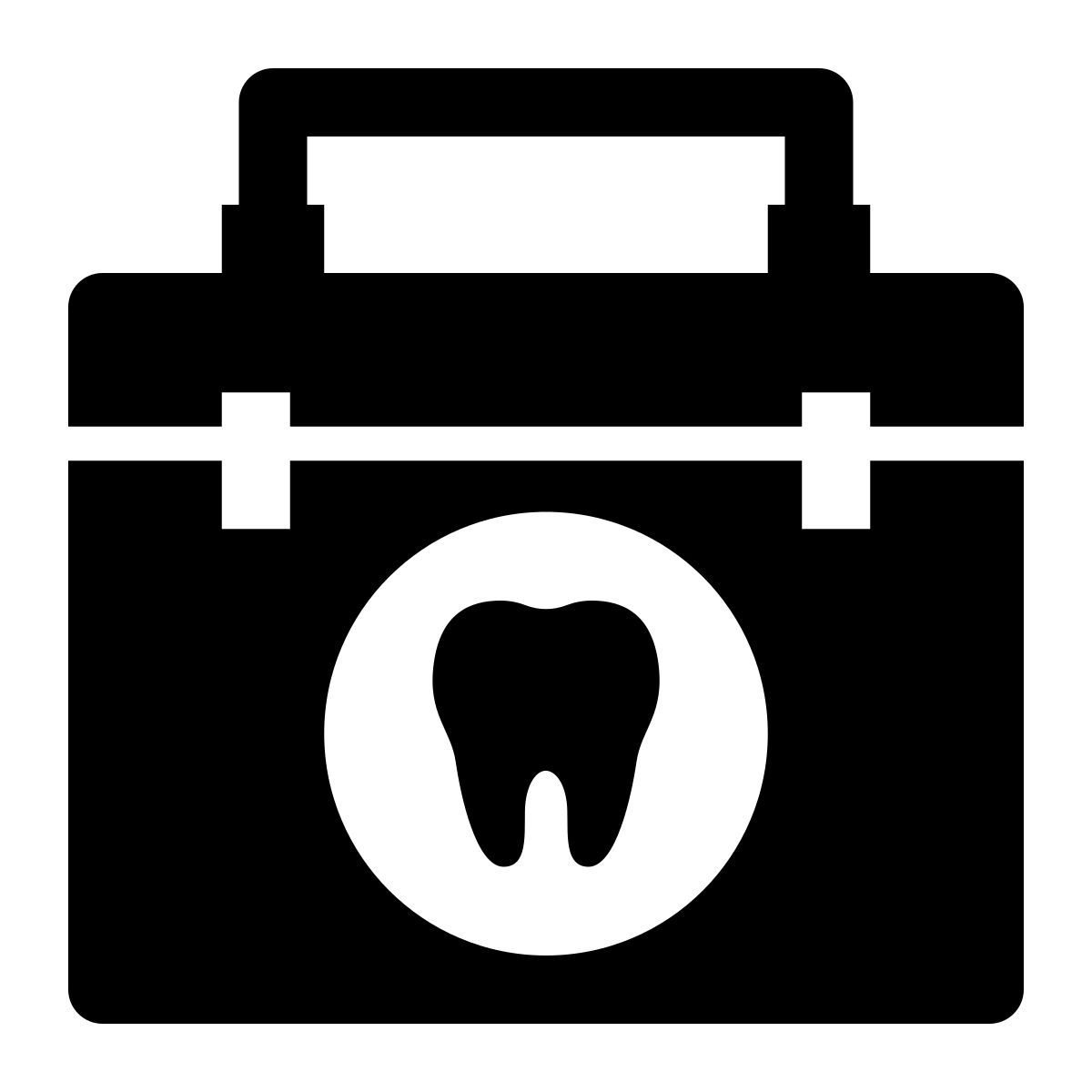 external first aid kit dentist (glyph) glyph andi nur abdillah icon