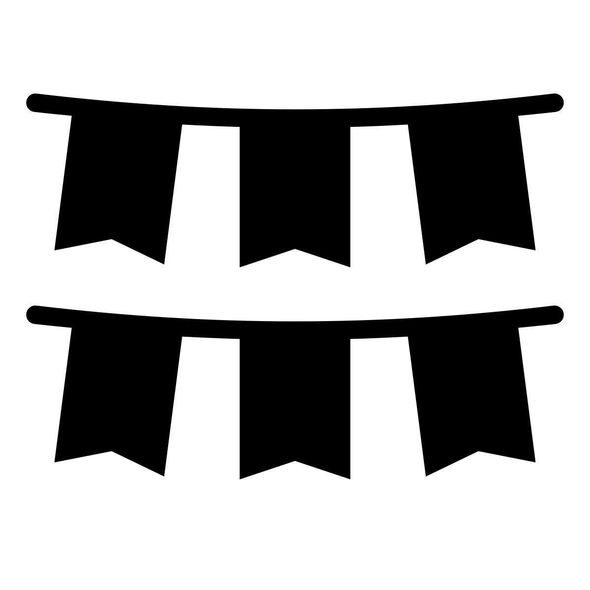 external garland flag brazil carnival (glyph) glyph andi nur abdillah icon