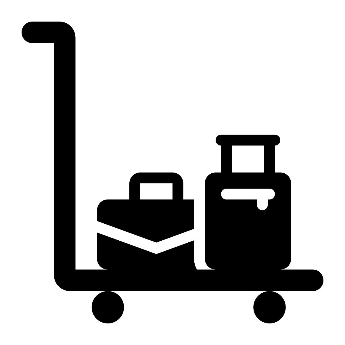 luggage cart icon