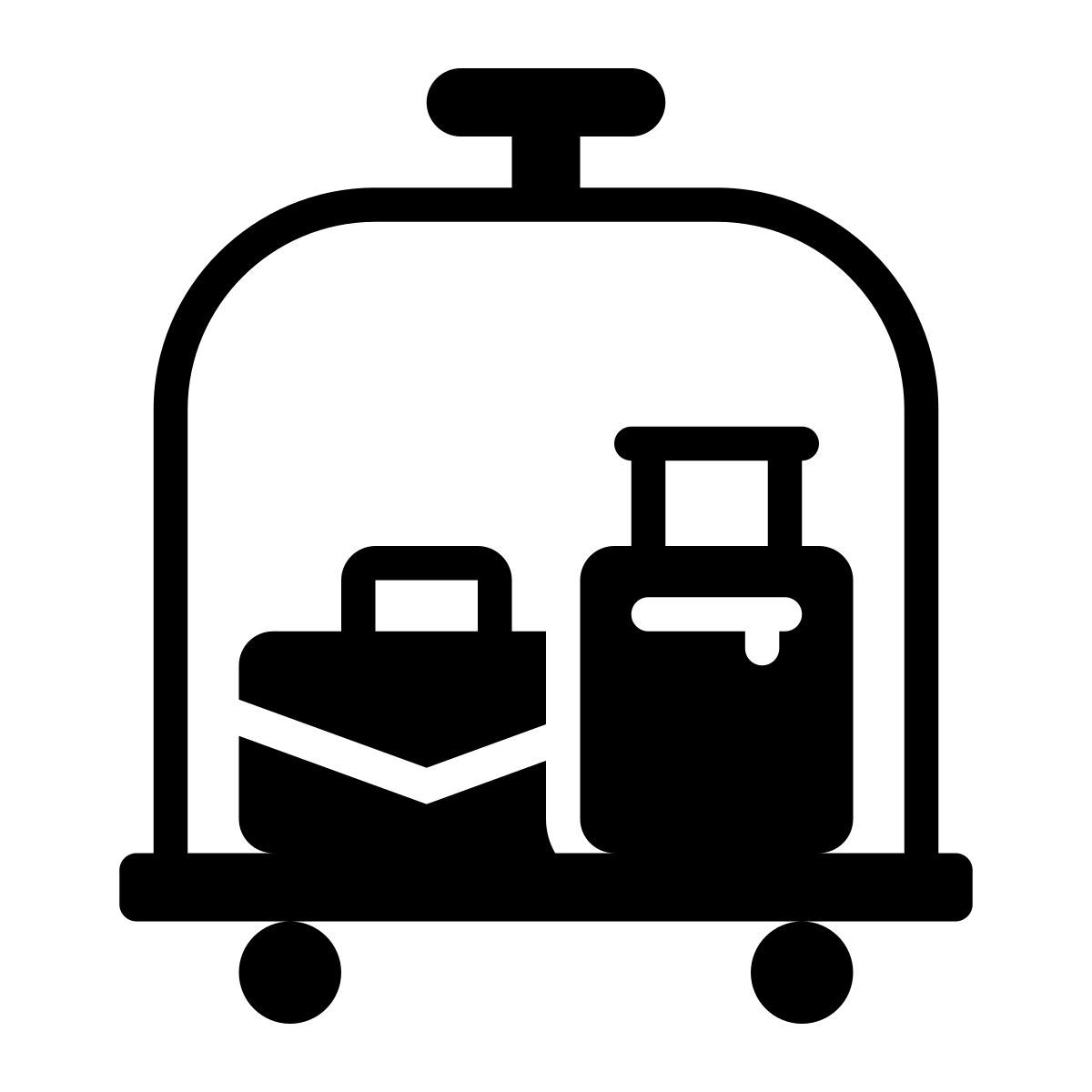 luggage cart icon